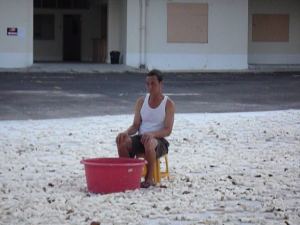 old man Elderly man sitting still